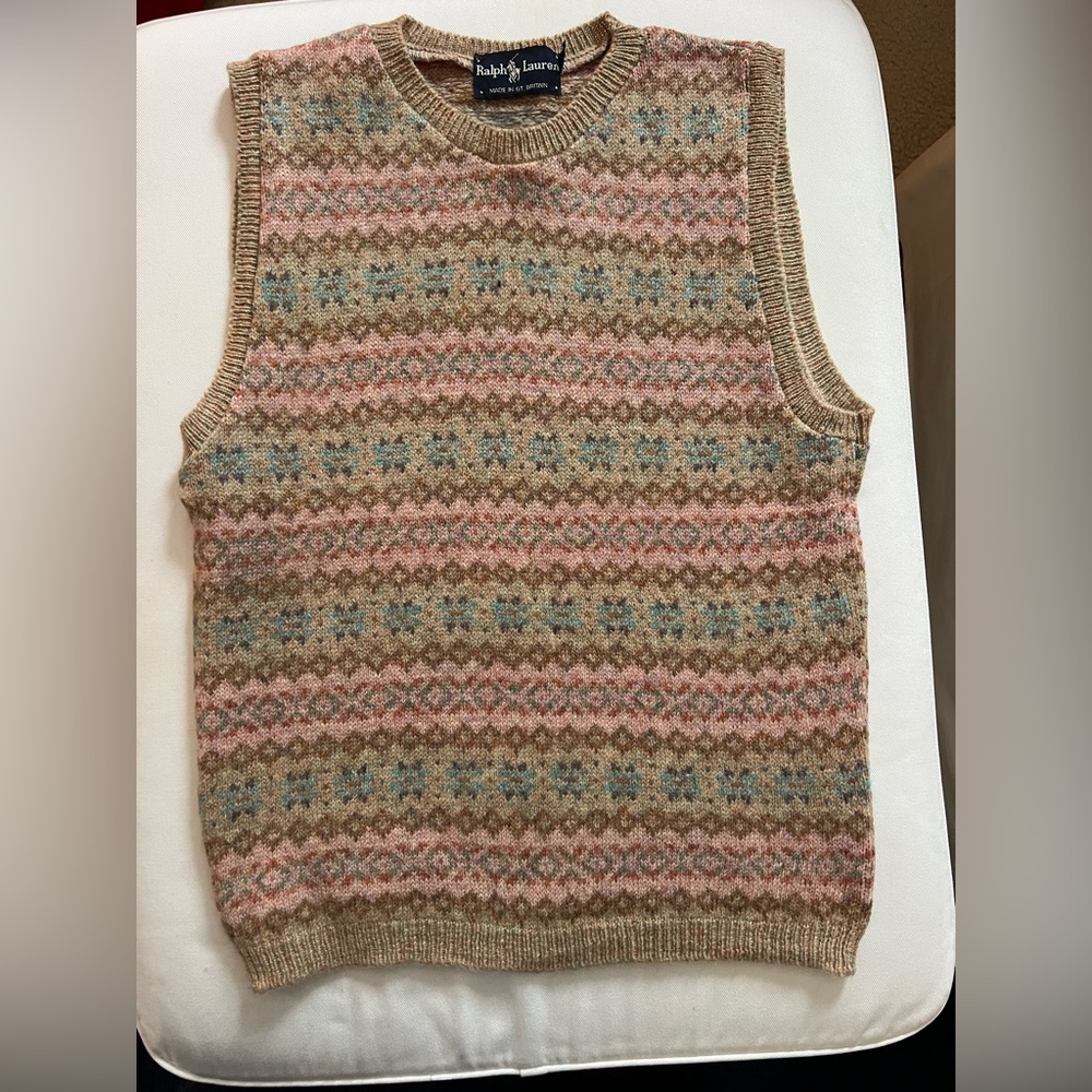 Ralph Lauren Vintage Women’s Fair Isle Sweater Vest
